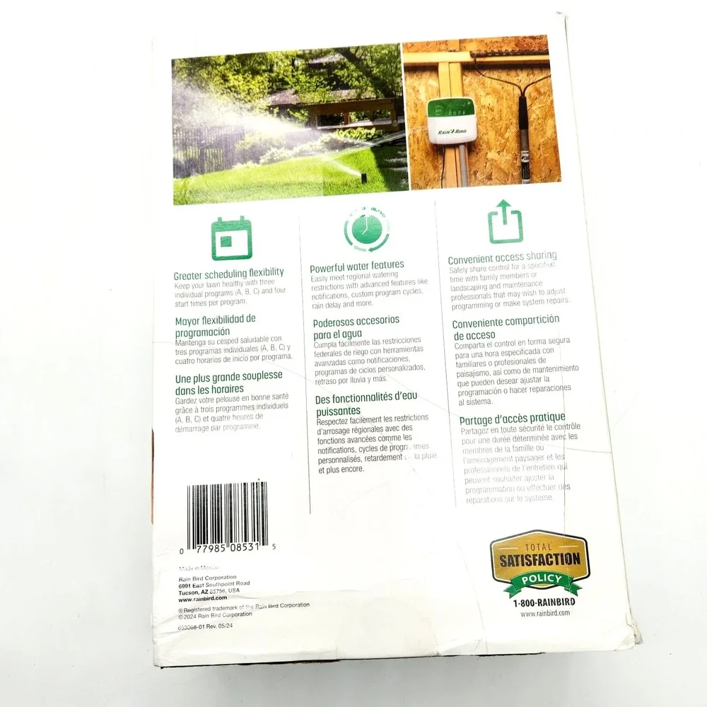 Rain Bird ARC6 Smart Irrigation Timer‎ 6-Zone WiFi Controller Indoor Alexa Ready